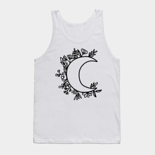 Floral moon Tank Top